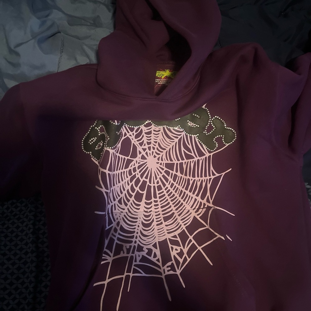 Grape sp5der hoodie size s authentic